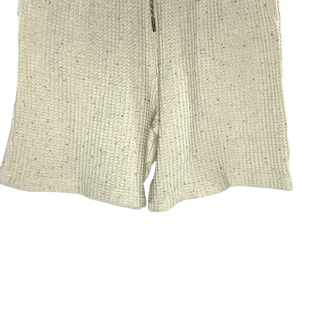 Urban Outfitters XS Out From Under Dani Waffle Relaxed Shorts Cream Lounge